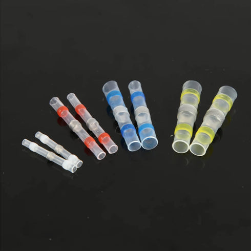 120pcs Seal Wire Connectors, Heat Shrink Self Solder Connectors, Waterproof Butt Splice Wire Terminals Best for Repair and Electrical Maintenance,...