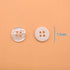 11mm 200Pcs Sewing Shirt Resin Buttons 4 Holes White Faux Pearl Finish...