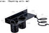 Wall Mount Hair Dryer Hanging Rack Organizer - Bathroom Storage Basket for Hair Dryer, Flat Iron, Curling Wand, Hair Straightener, Brushes - Holds...