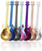 COMIART Guitar Spoon Set, Colorful 18/10 304 Food Safe Stainless Steel Tea Dinner Table Mixing Spoon Kit, Dessert Coffee Sugar Spoon for Ice-cream...