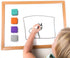 Mini Dry Erase Erasers, 48 Pack Magnetic Whiteboard Eraser for kids, Chalkboard Cleansers for Classroom, Home and Office (6 Colors)...