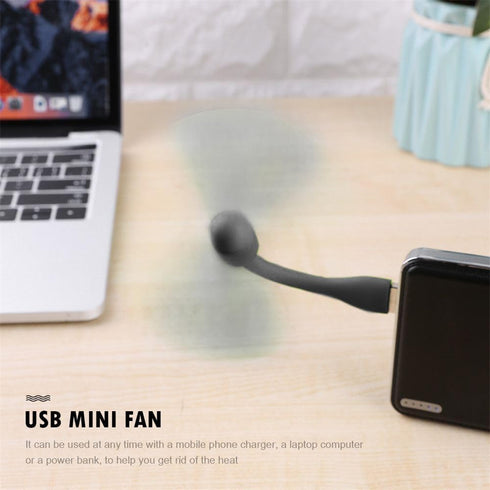 USB Desk Fan, Small But Powerful, Portable Quiet Wind Desktop Personal Fan, Adjustment Mini Fan Table Fan for Better Cooling, Home Office, Black...