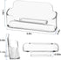 vrupin 4 Pack Business Card Holder for Desk,Clear Acrylic Business Card Holder Display for Men, Business Card Display Business Card Stand for Exhi...