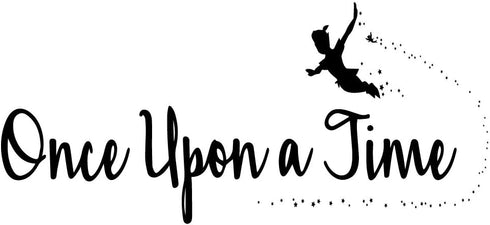 Once Upon a Time Nursery Wall Quotes Decals Vinyl Lettering for Kids Room Decoration Graphic Motto Art Letters...