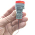 3pcs Digital Display AC Current Indicator, 22mm Round Head LED Current Tester 0~100A Ammeter Monitor (Red)...