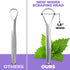 Tongue Scraper Cleaner (3 Pcs) Best Stainless Steel Tongue Cleaner Seller, Use mouth wash, toothpaste for Bad Breath, Improve good Oral Hygiene, H...