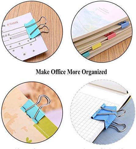 18 Pcs Colorful Extra Large Binder Clips 2 inch Length for Office...