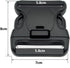 Replacement Buckle System for 2-1/4in Duty Belt, Triple Lock,2-Pack, Black...