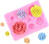 Silicone Rose Mold Non-stick BPA-free baking candy Silicone Jelly pudding Candy Mold Baking appliance Set Ice Cube tray Chocolate candy mold Kit W...