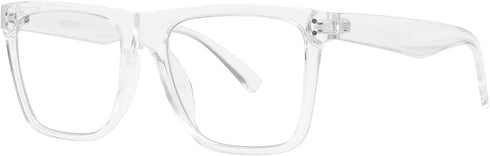 GLINDAR Blue Light Blocking Glasses for Women Men Oversized Square Computer Glasses Reduce Eye Strain Clear...