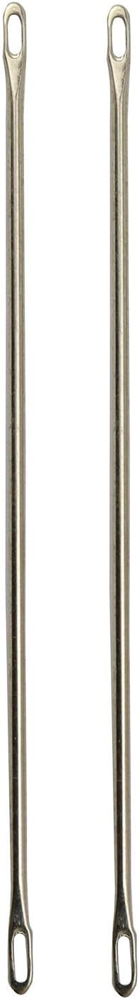NX Garden 2pcs Double-Eyed Transfer Needle for Brother Knitting Machine KR-830, KR-838, KR-850, 9cm Long......