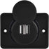 RV USB Outlet, 12V Panel Car Charger Female Automotive Dual Port Socket Power Cap Quick Fast Adapter Cigarette Lighter Indicator Bus Boat Auto Mar...