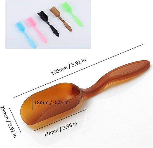 10 PCS Plastic Mini Gardening Shovel Spoons Soil Scoops, Cultivation Digging Transplanting Tools for Succulents Potted Flowers, Bath Salt Spoons/ ...