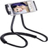 Flexible Long Arms Stand Clip Holder,Hanging on Neck Universal Lounger's Bracket for Mobile Phone Tablet PC Desktop(Black)...