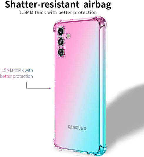 Osophter for Galaxy A13 5G Case Clear,Samsung A13 5G Case,Samsung A04S Case Transparent Reinforced Corners TPU Shock-Absorption Cell Phone Cover f...