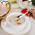 Soup Spoons Stainless Steel Chinese Soup Spoons Set of 6 Asian Soup Spoons Silverware Cucharas Para Comer for Ramen Pho Wonton Dumpling Noodles (g...