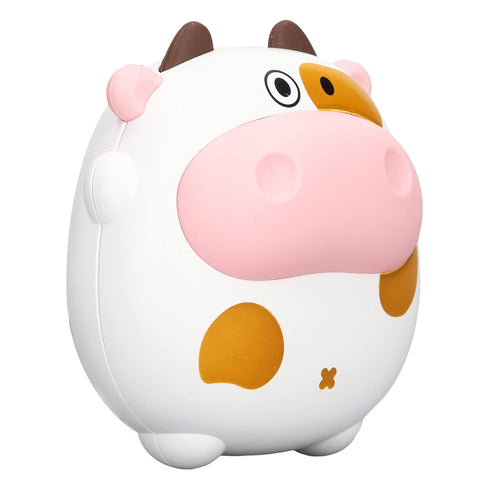 Electric Mini 2 Levels USB Rechargeable Fast Heating Cartoon Cow Night Light Heater (White)...