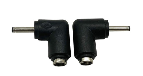 DC Barrel Power Jack Charging Cable Connector, 90 Degree Angle DC5.5 x 2.1 Female to 3.0 x 1.1 Male Adapter, Used for Notebook Computers, Tablet C...