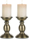 2 Pcs Bronze Iron Pillar Candle Holders, Most Ideal for 3" Pillar Candle, Gifts for Wedding, Party, Home, Spa, Reiki, Votive Candle (2 x S)...