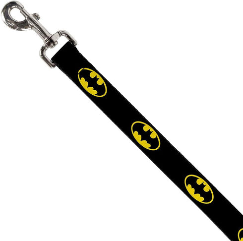 Buckle-Down Pet Leash - Batman Shield Black/Yellow - 4 Feet Long - 1" Wide...