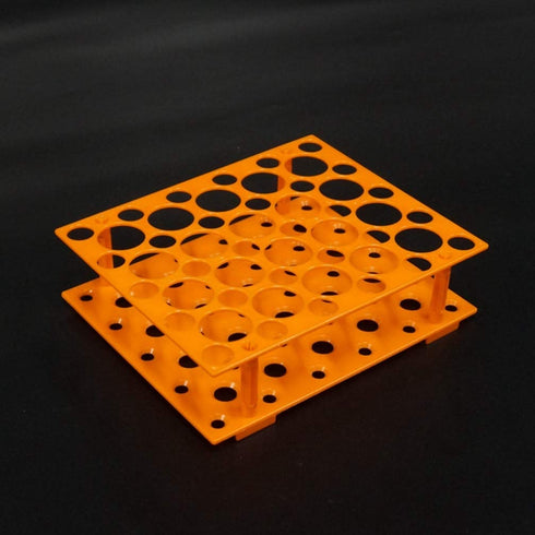 ULTECHNOVO Cleaning Supplies 15ml/50ml Tube Racks Detachable Tube Holder Scientific Experiment Accessory for Laboratory Holds 50, (Orange) Clear T...