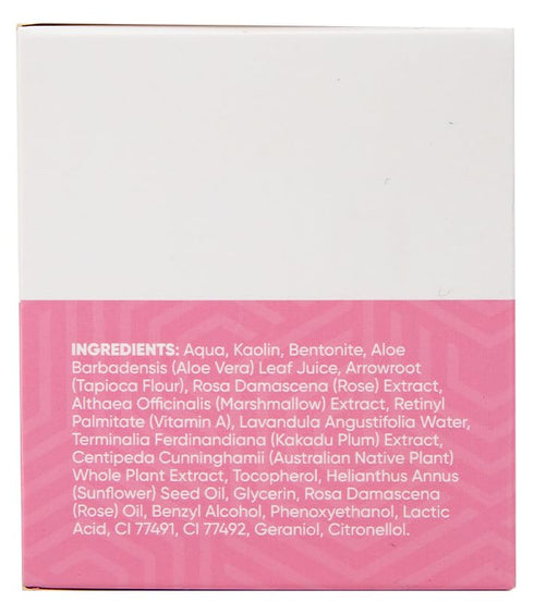 Purifying Pink Face Mask With Australian Pink Clay Blackhead Remover Quality Pore Cleanser Evens Skin Tone Acne Spot Treatment Natural Pore-Reduci...