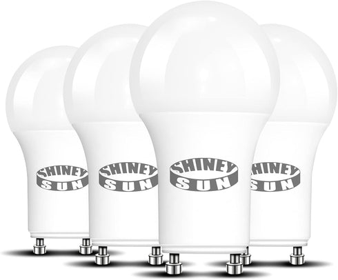 GU24 LED Light Bulb 4 Pack, 12W (Equivalent 75W), 5000K Daylight,Dimmable Twist-in Light Bulb A19 Shape...