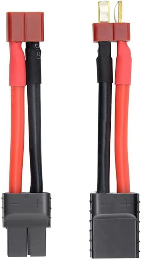 2pcs RC Lipo Battery Charger Conversion Cable Adapter Wire T Plug Male Female Connector Compatible with Slash, Rustler, Stampede, Bandit, E Revo L...