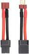 2pcs RC Lipo Battery Charger Conversion Cable Adapter Wire T Plug Male Female Connector Compatible with Slash, Rustler, Stampede, Bandit, E Revo L...