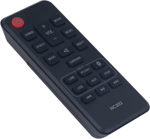 NC302UH NC302 RTNC302UH Replacement Remote Control Supports for Sanyo Soundbar 2.1ch Sound Bar Speaker System FWSB426FA FWSB426F...