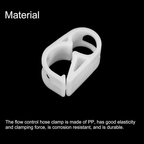 uxcell Plastic Tubing Clamps, 20pcs 3/16"-5/16" Tube OD Adjustable Tube Clamp Laboratory Pinch Valve Flow Control Hose Clamp...