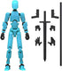 MerryXD Titan 13 Action Figure,Assembly Completed Dummy 13 Action Figure Lucky 13 Action Figure T13 Action Figure 3D Printed Multi-Jointed Movable...