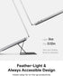 MOFT Invisible Slim Laptop Stand, Adhesive and Reusable, Adjustable Perfect Viewing Angles, Compatible with Laptops Up to 15.6", Grey...