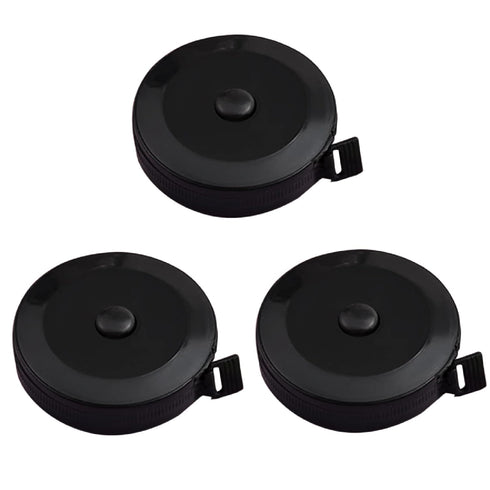 3 Pack Soft Automatic Retractable Measuring Tape for Body Measure.60inch/150cm,Body Waist,Tailor Sewing Craft, Cloth Fabric Measurement Digital Ta...