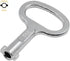 4Pcs Electrical Cabinet Key 5mm Hole Zinc Alloy Water Meter Box Safety Key 50x35mm,For Tool Box,Multipurpose Mailbox,Power Cabinet,Electric Box,Su...
