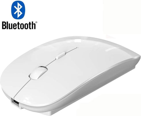 ZERU Bluetooth Mouse,Rechargeable Wireless Mouse for MacBook Pro/MacBook Air,Bluetooth Wireless Mouse for Laptop/PC/Mac/iPad pro/Computer (White)...