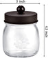 SheeChung 4 Pack Apothecary Jars with Lids, Bathroom Organizers and Storage, Qtip Holders Set, Bathroom Decor, Small Mason Jars for Q-tips, Cotton...
