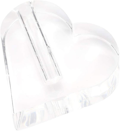 24k Rose Display Stand, Heart-Shaped Rose Stand For Single Real Roses or Artificial Flower Base Rose Transparent Shelf Support ( Heart-Shaped )...