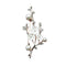Elegant Crystal Plum Blossom Brooch Women Alloy Pearl Bouquet Corsage Pins Coat Jewelry(Gold)...