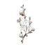 Elegant Crystal Plum Blossom Brooch Women Alloy Pearl Bouquet Corsage Pins Coat Jewelry(Gold)...