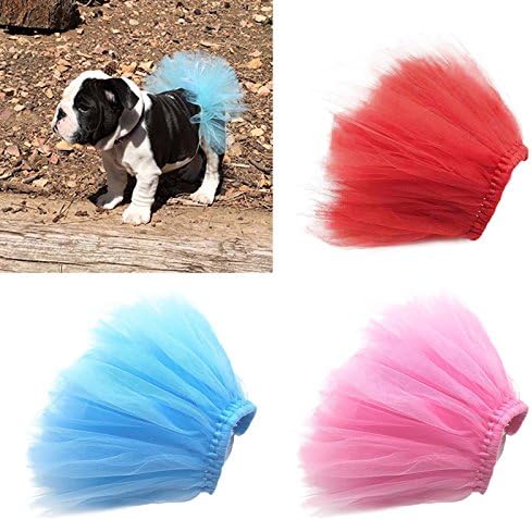 Pink Pet Puppy Small Dog Lace Skirt Princess Tutu Dress Clothes Apparel Pet Costumes Dog Dresses Pet Apparel and Accessories...