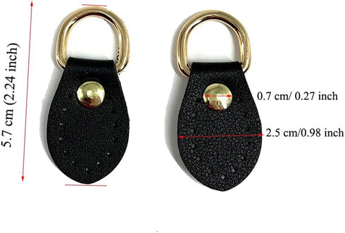 4 Pack Purse Strap Mount Hook PU Leather Sewing Buckle DIY Hanging D-Ring Clips Replacement for Purse Making Supplies Handbag Shoulder Belt Hardwa...