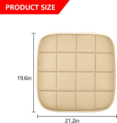 2PCS Car Seat Cover, Breathable Vehicle Front Seat Bottom Cushion Protector Pad, Anti-Slip Comfortable Ventilated Auto Mat Accessories Universal f...