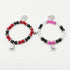 2Pcs Love Heart Mutual Attraction Natural Stone Bead Spider Stretch Bracelet Set for Women Men Red Heart Energy Stone Spider Web Beads Bracelet Ha...