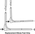 Replacement Parts for Fisher-Price Cradle 'n Swing - H0786 ~ Basic Model ~ Fits Other Models as Well ~ Replacement Elbow Feet...