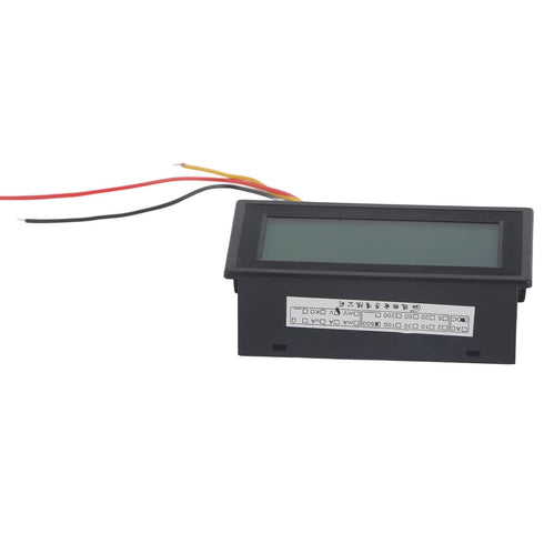 LCD DC Voltmeter,YB5135D Digital Three Wire Voltage Meter Monitor Voltmeter,LCD Display with Blue Backlight,ABS Waterproof Shell,High Measurement ...