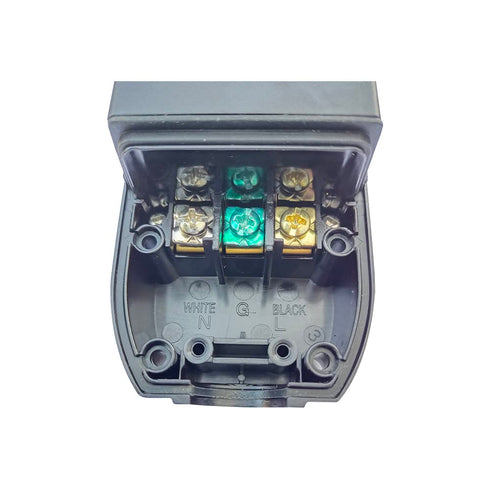 GFCI Replacement Plug for Pressure Washer Pool Pump Auto-Monitoring 15Amp 3 Prong Circuit Breaker Outdoor Waterproof Auto-Reset...