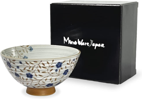 Traditional Style Japanese Ceramics Rice Bowl Chawan Pottery, Dishwasher Microwave Safe Made in Japan (Kohiki Kozakura, Medium (oohira))...