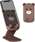 Cute Cell Phone Stand Foldable Adjustable Animal Phone Holder for Desk Silicone Protection Compatible with iPhone 16 15 14 13 12 Pro Max iPad Tabl...