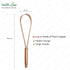 HealthAndYoga™ qLoop Copper Tongue Cleaner – Easy One Hand Use – Larger Surface Coverage – Ayurvedic Copper Health for Fresh Breath and Total Oral...